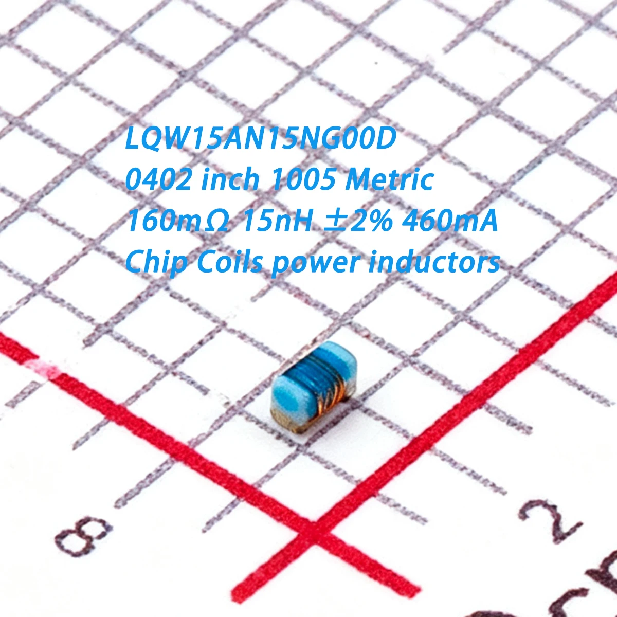 50PCS LQW15AN15NG00D 0402 inch 1005 Metric 160mΩ ohms 15nH ±2% 460mA 0.16Ω 0.46A 0.015uH NEW Original Chip Coils power inductors