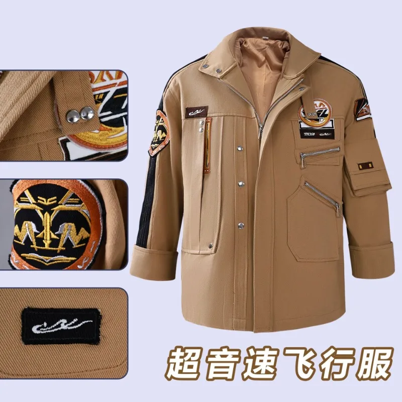 Game Love and Deepspace Caleb Cosplay Costume Coat Wig Motorcycle Riding Suit Soft Dolll for Men Women Anime Halloween Outfit