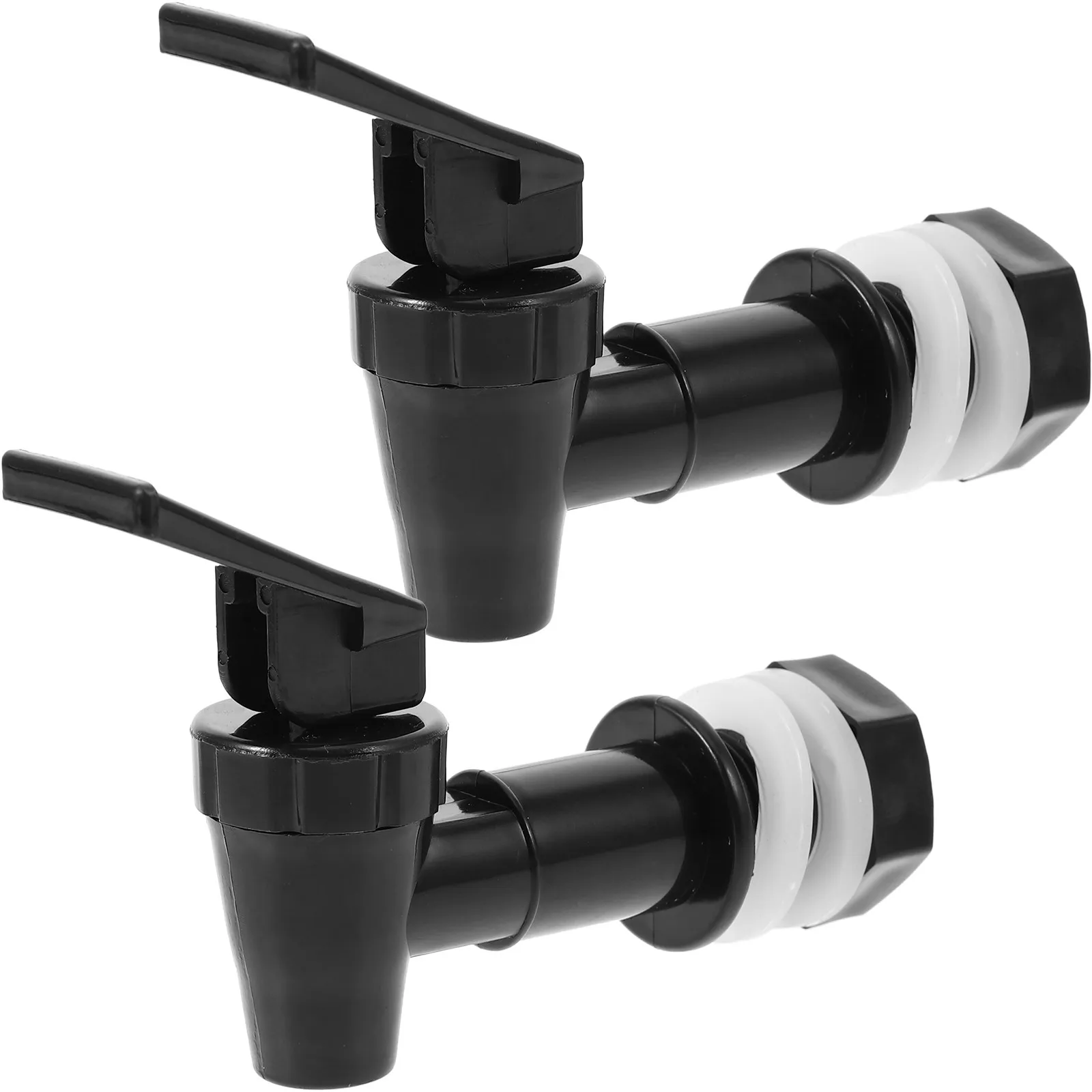 2pcs Water Dispenser Bucket Spigot Cooler Faucet Water Bottle Jug Tap Reusable Beverage Lever Pour Valve Replacement
