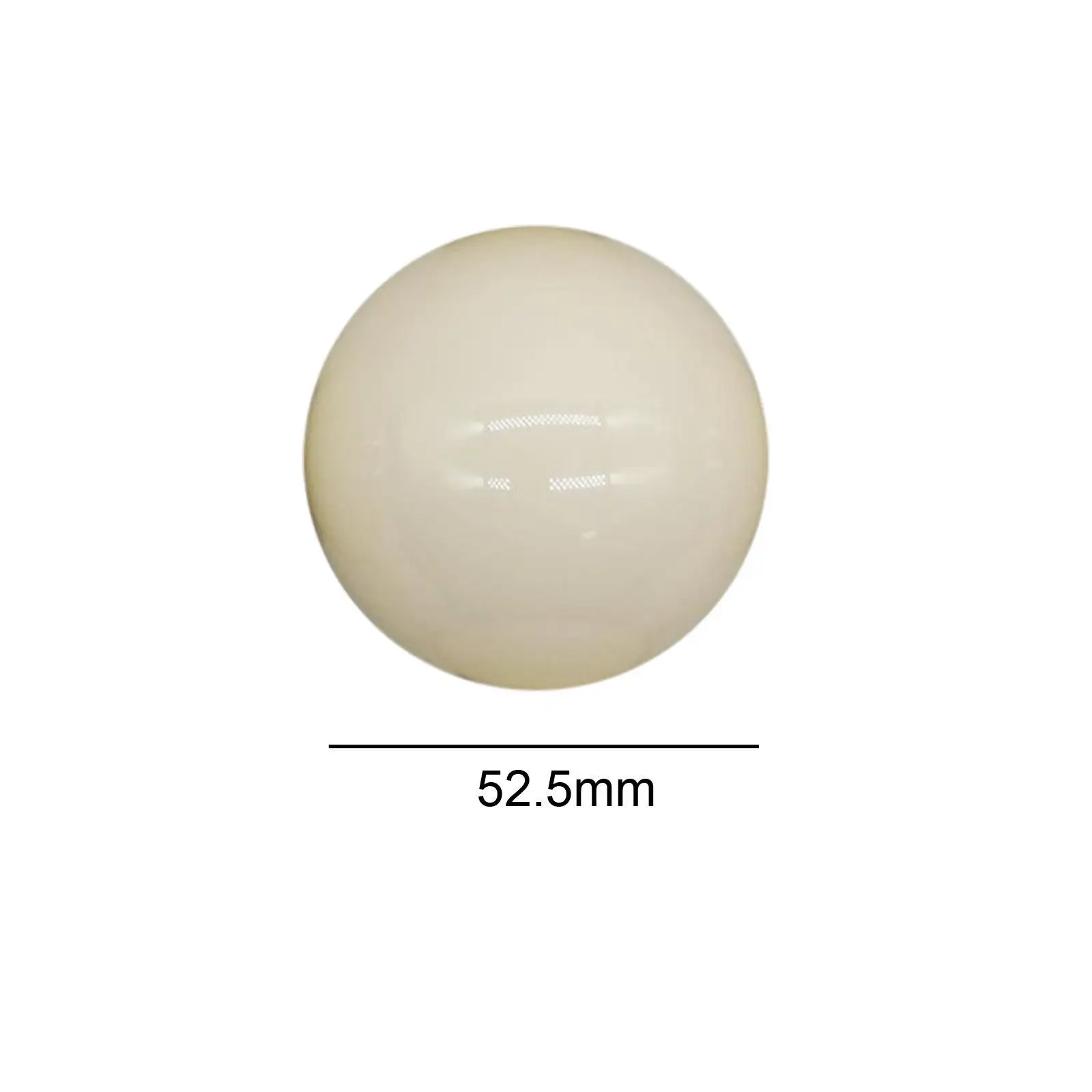 Snooker Billiard Balls Resin White 52.5mm Pool Table Cue Balls Set Replacement for Professional Game Room Home Equipment
