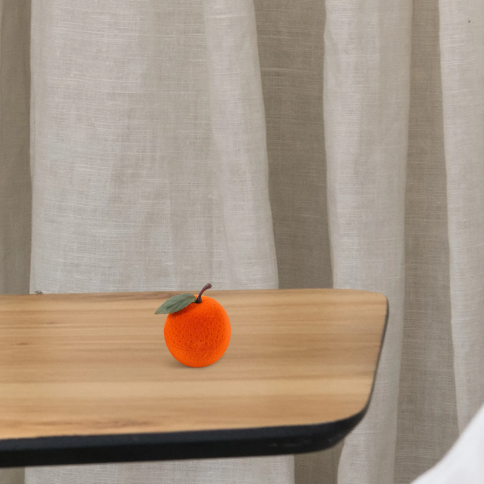 

Пластиковая коробка-органайзер для колец в форме апельсина, футляр для хранения ювелирных украшений, подарочная коробка для обручальных колец, органайзер для ювелирных изделий