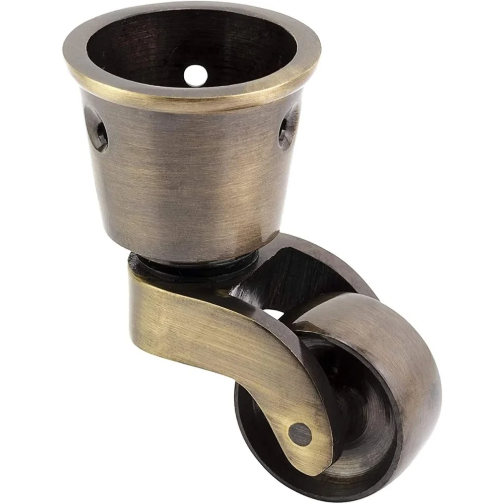 Sofa Wheels Brass Casters For Furniture Mobility Solid Brass Cup Body With 3 Fixing Holes For Sofa Furniture Caster