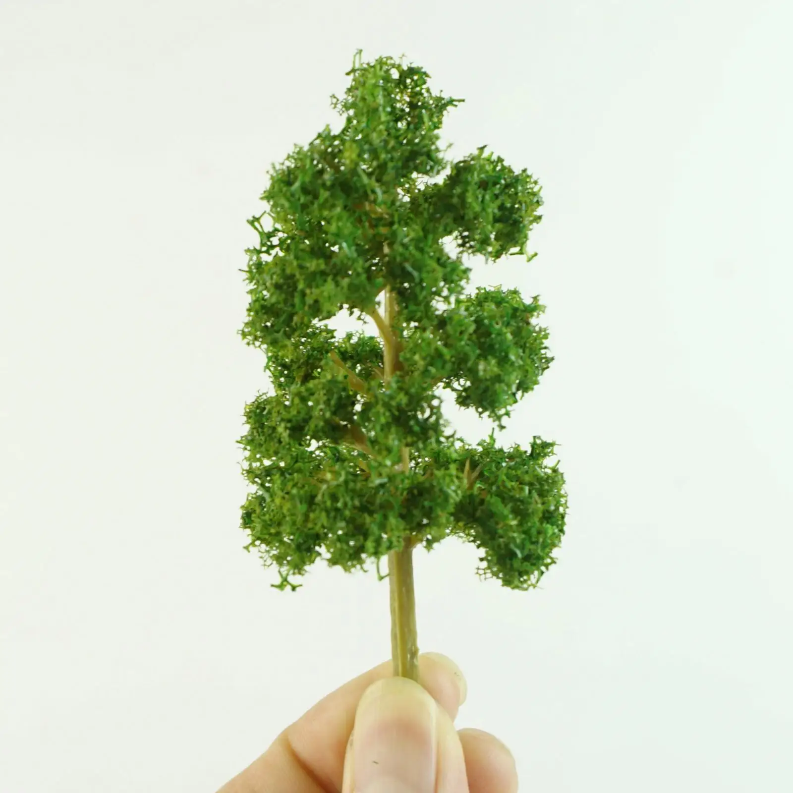 1set / 18pcs Model Trees Design Train Railway Diorama Landscape