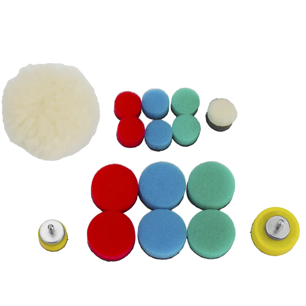 Mini Buffing Polishing Pads 24pcs Car Detailing Drill Polish Pads Sponge Buffing Wheels Kit for Detailing Waxing Rotary Tools