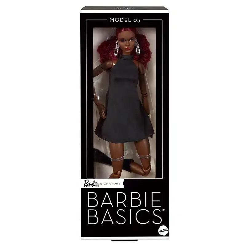 Muñeca Barbie de edición limitada, vestido negro Barbie, serie de juguetes hechos a mano, regalo de colección sorpresa para niña Carl