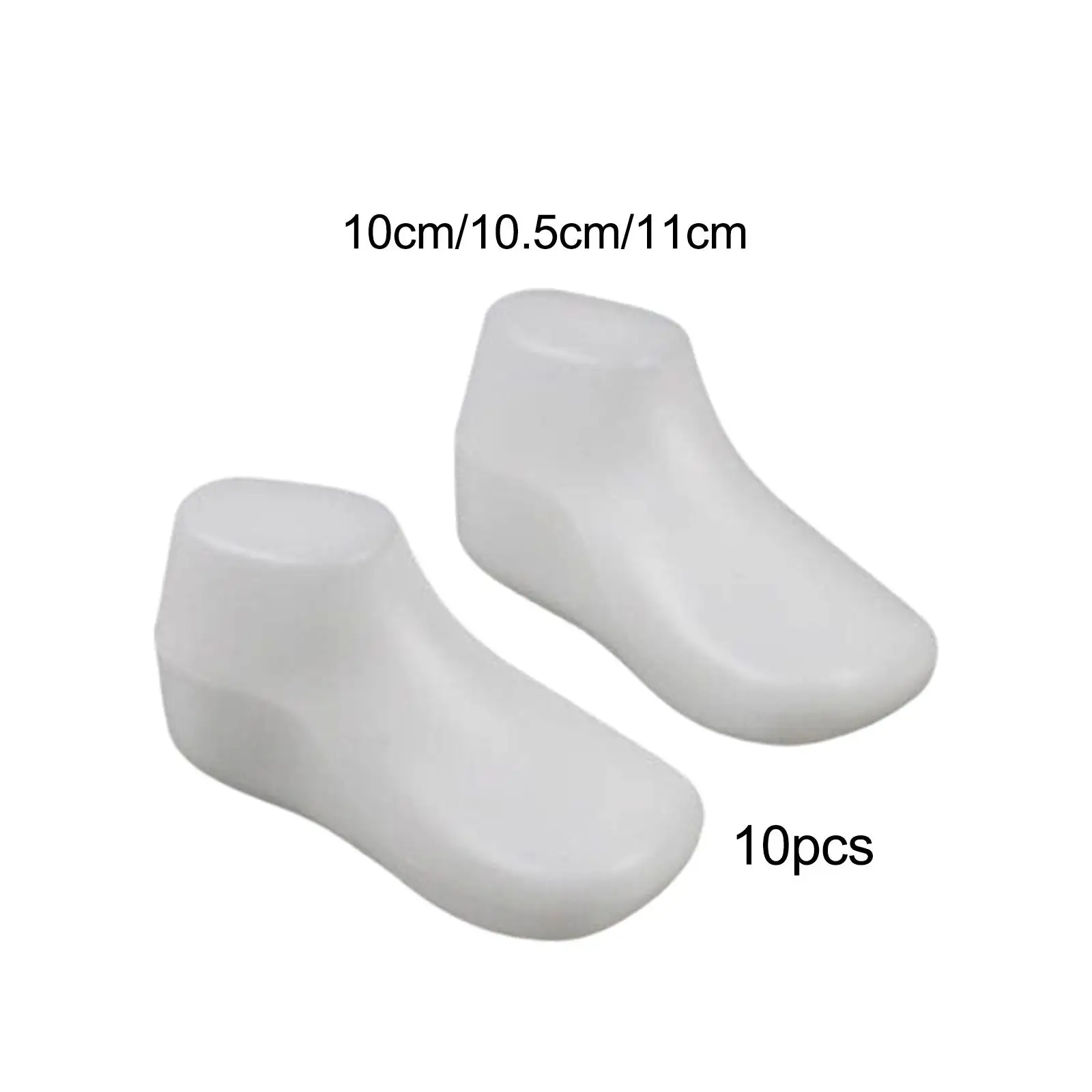 10 Pair Plastic Baby Feet Display Shoe Support Baby Booties Shaper Stand Holder Socks Shoe Tree Mannequin Feet Baby Foot Model