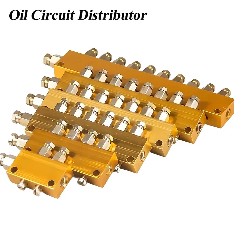 HLH Pneumatic Oil Distributor And Lubrication System Adjustable Distribution Valve Hose Air Distributor Pneumatic Plug In Connec