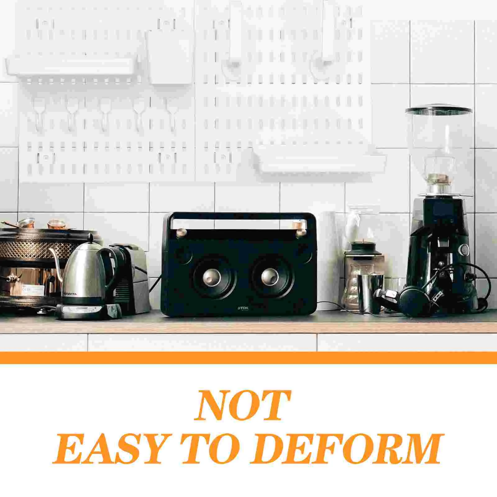 1 세트 벽걸이형 페그보드 헤비 듀티 페그보드 디스플레이 페그보드(욕실 벽 정리함용 후크 포함)