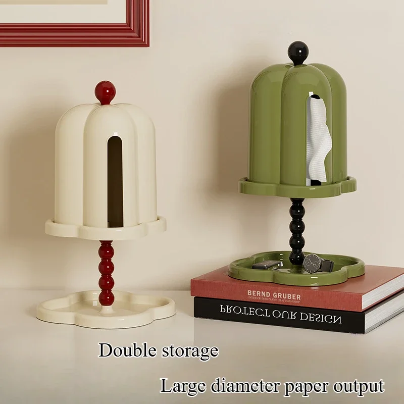 

Многофункциональная вертикальная стойка для салфеток, настольная двухслойная стойка для хранения туалетной бумаги и мелких предметов, держатели для бумаги