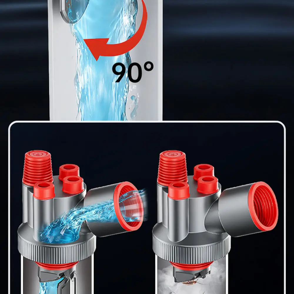 Kitchen Sink Drain Adapter For Qidianruri Washing Machine Pipe Connector Bathroom Sewer Wall Drainage Fitting ABS