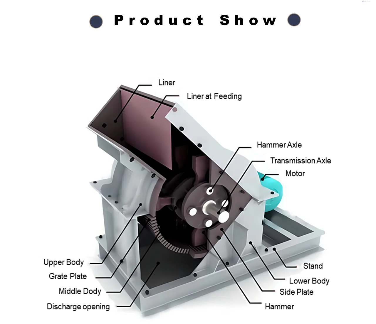 New Type Portable Stone Crusher Engine-powered Hammer Mill Crusher Brick Coal Grinding Machine