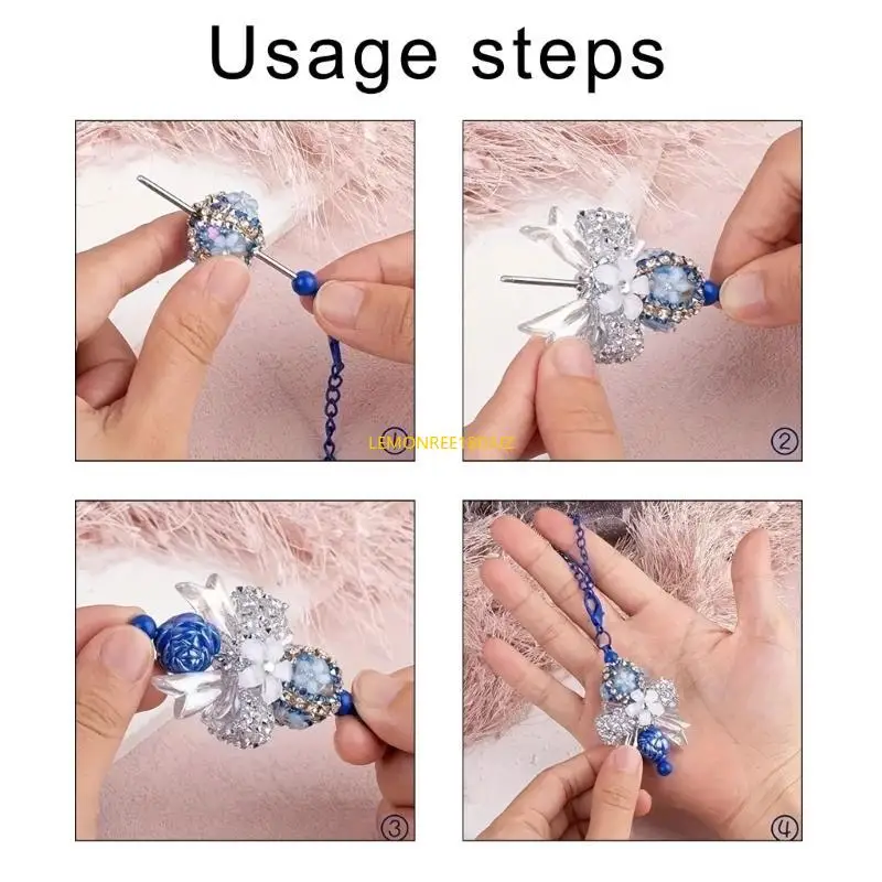 N58C Beading Keychain Pendants Accesorio llavero para bolsas caramelo aluminio