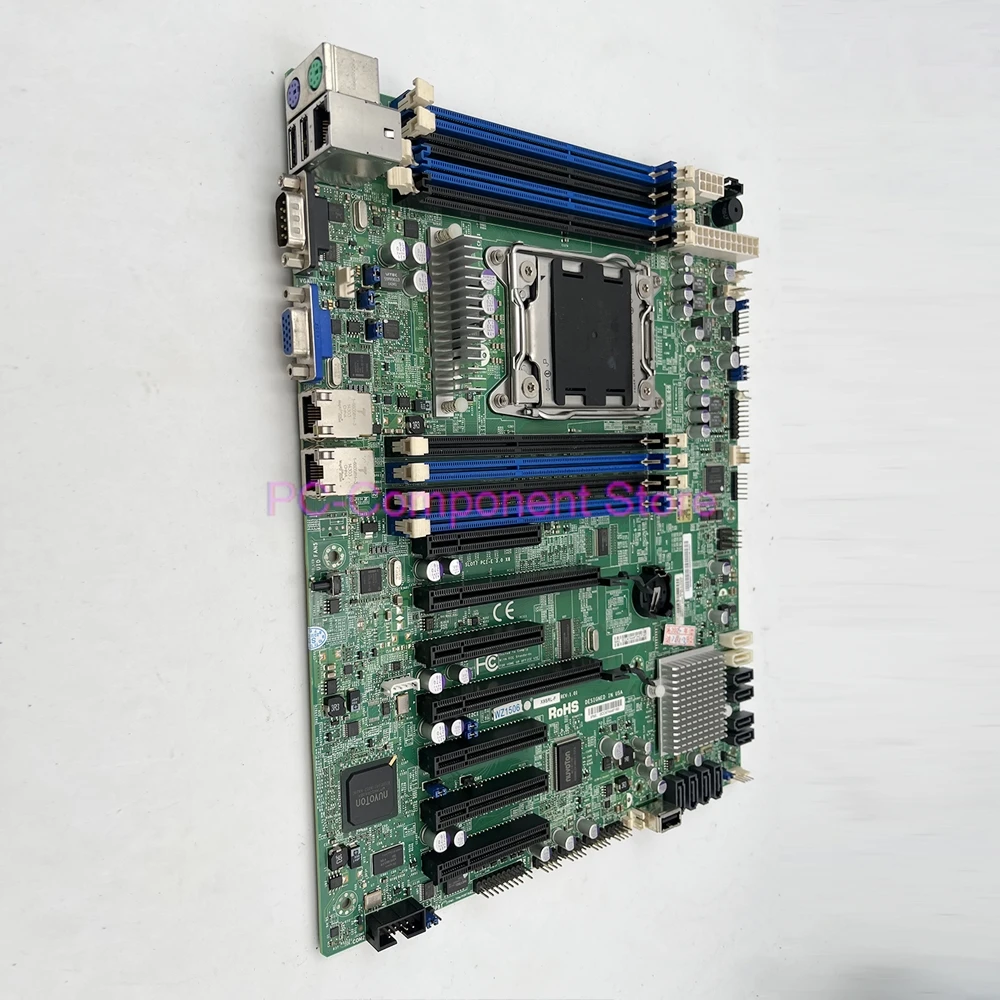 For Supermicro Server Motherboard LGA2011 E5-2600/1600 V1/V2 Family ECC DDR3 PCI-E 3.0 Dual Port GbE LAN SATA3 IPMI 2.0 X9SRL-F