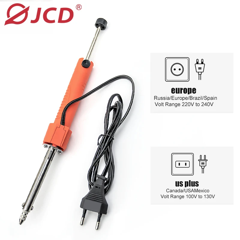 

JCD 30W 2 IN 1 Electric Vacuum Solder Sucker Powerful Desoldering Pump Suction Tin Gun Soldering Sucker Pen Removal Welding Tool