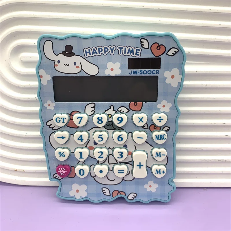 Miniso Sanrio My Melody Kuromi Hello Kitty Solar Calculator 12 Students Calculator Learning Tools Cartoon Series.