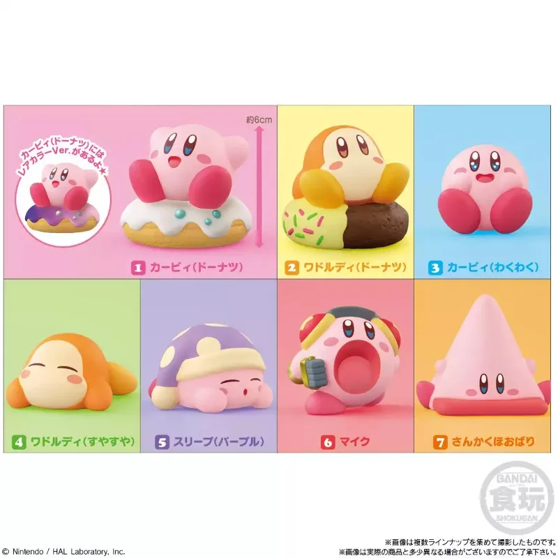 Bandai EX CASHAPON Kirby Bandana Waddle Dee Good Friend Versatile Shaped Ornaments Action Figure Model Toy Christmas Gifts
