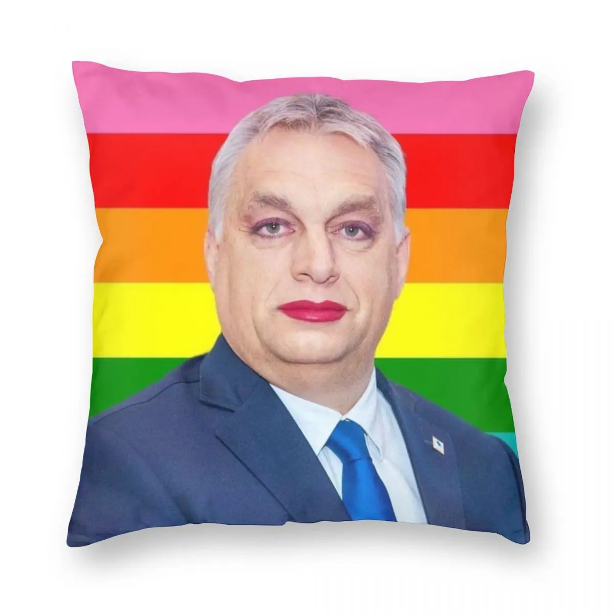 Viktor Orban Square Pillowcase Polyester Linen Velvet Printed Zip Decorative Pillow Case Sofa Seater Cushion Cover