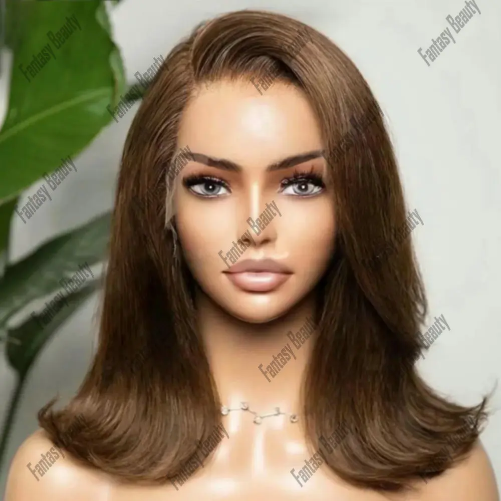 Full lace wigs 100% Human Hair Light Brown Natrual Staight for Women With Baby Hair 360 Lace Frontal Wig Glueless Human Hair