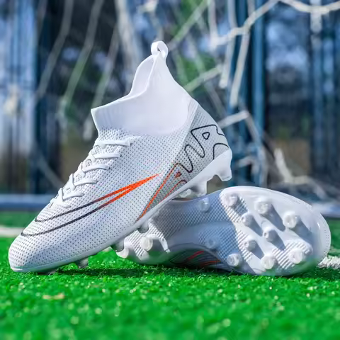 Men Soccer Shoes Comfortable TF/FG Professional Society Original Football Shoes Cleats Resistant Sneaker Outdoor Football Boots