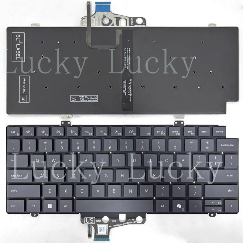 f New For Dell Pro 14 Plus PB14250 14255 Pro Max 14  Laptop Keyboard US Backlit