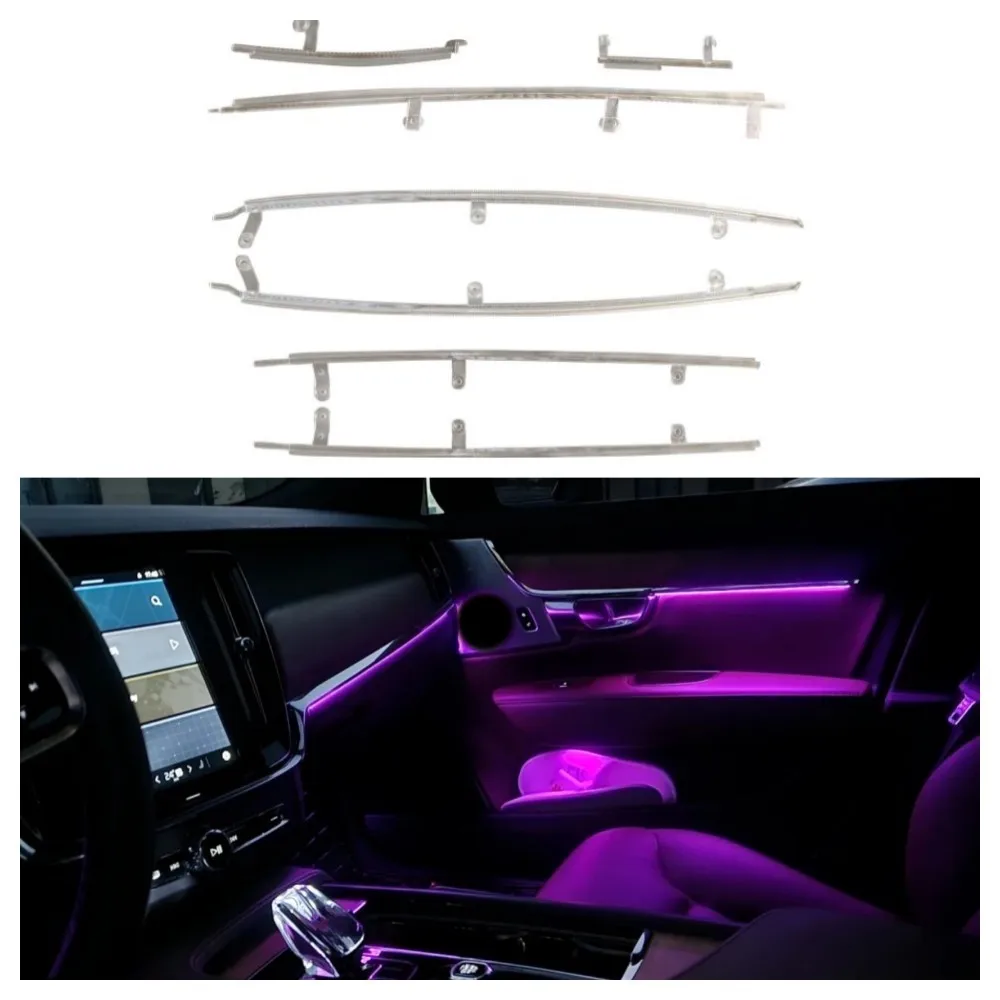 

Car Atmosphere Light LED64 Color For Volvo S90 V90 Dynamic Horn Door Interior Light APP Control High Quality Lighting System