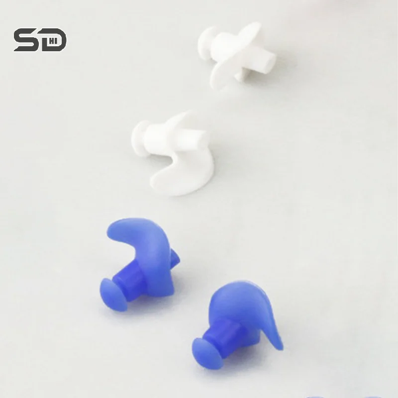 New 1Pair Durable Earplugs Classic Delicate Texture Waterproof Soft Earplugs Silicone Portable Ear Plugs Swimming Accessories