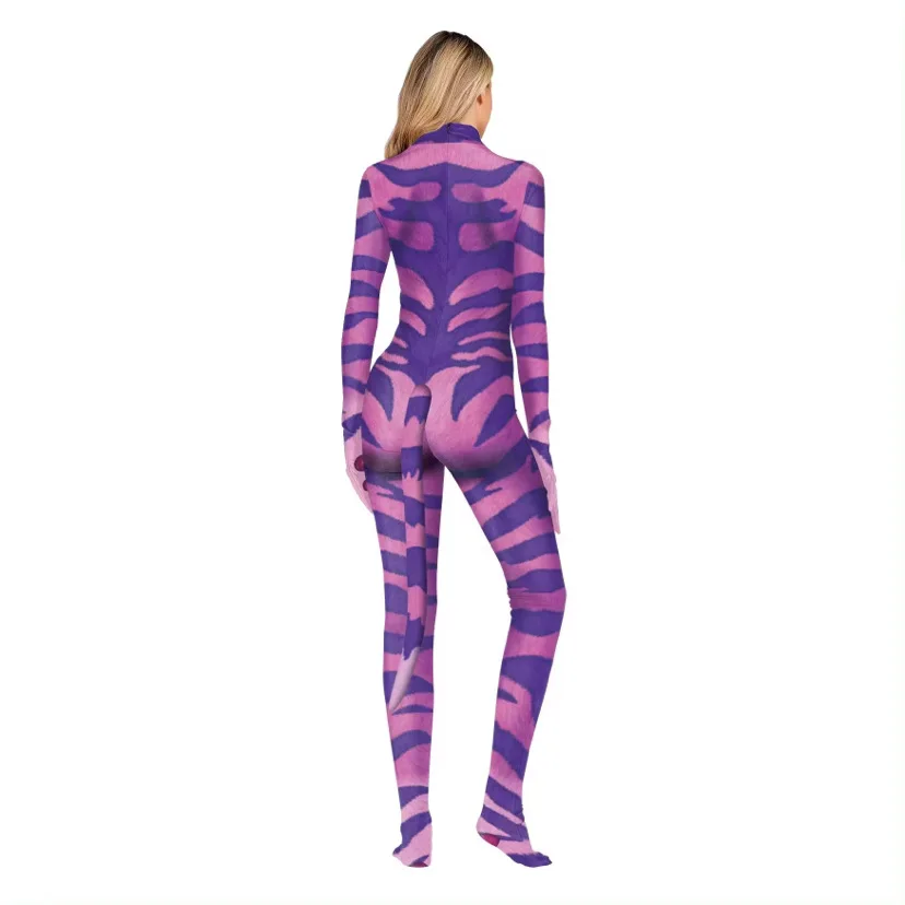 Avatar The Way of Water Cosplay Costume Tail Bodysuit Alien Halloween Birthday Theme Party Role Playing Outfit Adult Women Men view 6