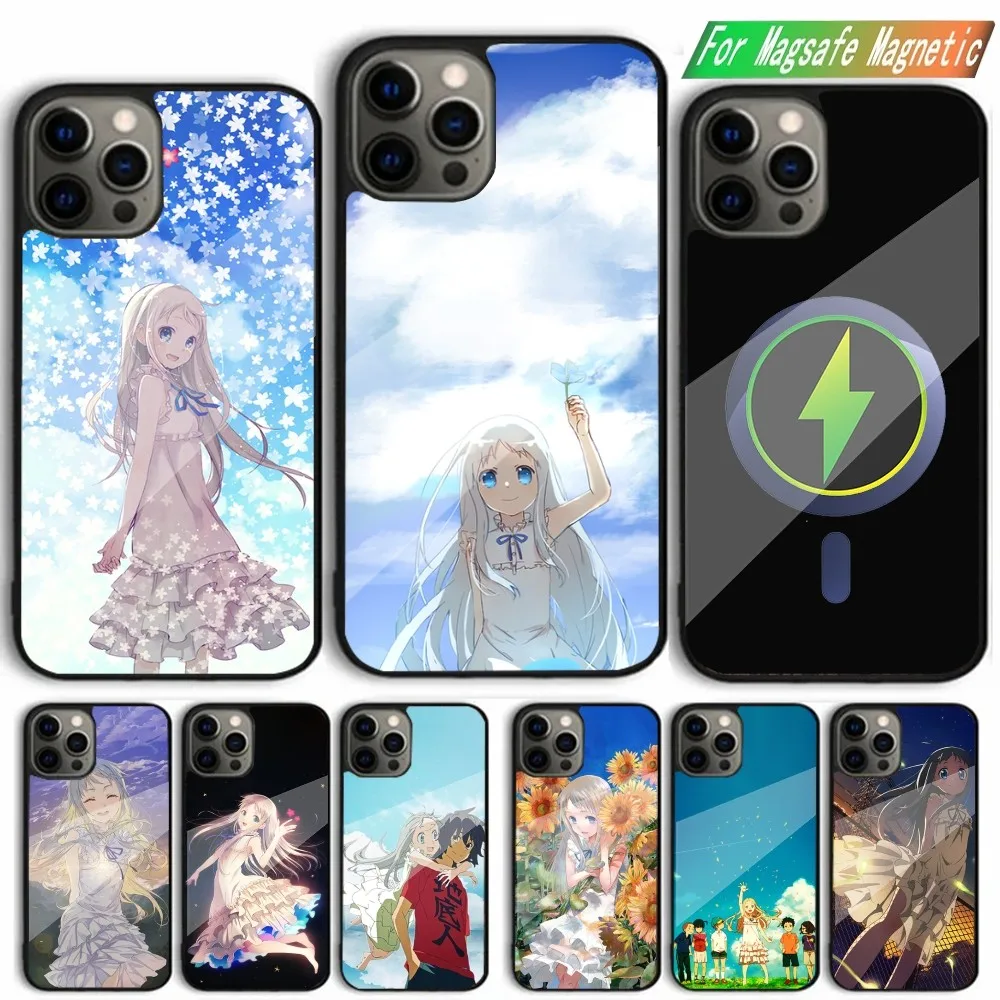 Anohana Honma Meiko Phone Case For iPhone 15,14,13,12,11,Plus,Pro,Max Mini Magsafe Magnetic Wireless Charging