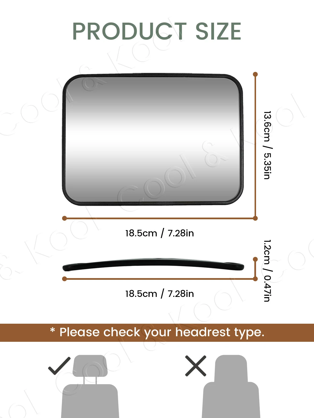 Universal Baby Car Mirror, Wide-Angle Rearview for Easy Monitoring of Rear-Facing Infant