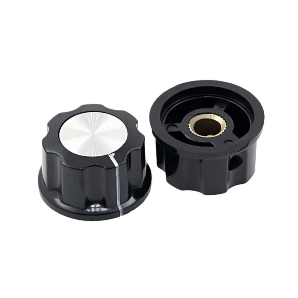 10PCS MF-A03 Knob Caps 6mm Inner Hole Bakelite Potentiometer Knobs for Speed Control Speaker Volume Control MF-A01 MF-A02
