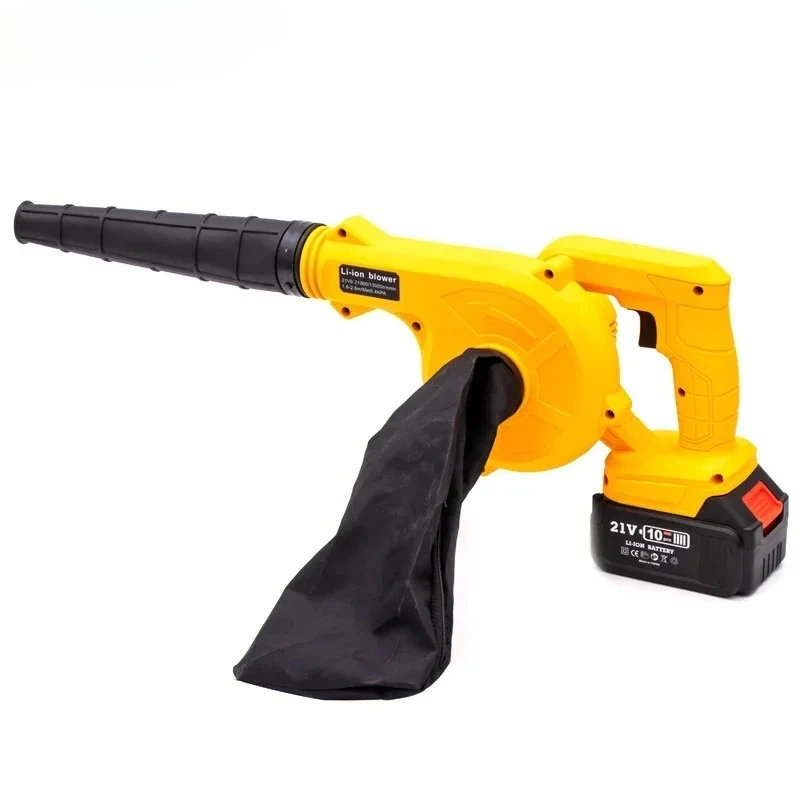 

21V Electric Hair Dryer 2 in 1 Cordless Air Blower Industrial High Power Suction Blowing Dual Use Blower Vacuum Cleaner Tools