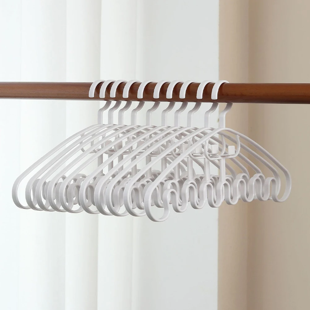 

10 Pcs Wavy Hanger Hangers Closet Hanging Organizer Tank Tops Multipurpose Wardrobe Coat
