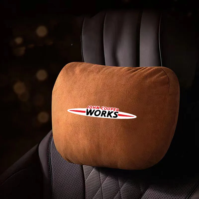 

Top Quality Car Headrest Neck Support Seat Soft Neck Pillow for MINI Cooper s JCW F54 F55 F56 F57 F60 R55 R60 R61 Accessories