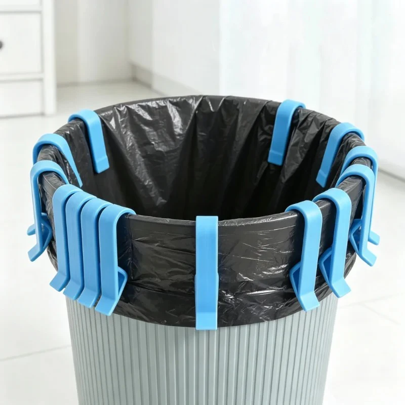 10/20PCS Innovative Trash Can Clips Kitchen Storage Innovative Trash Can Clips Convenient Home Clamp Snack Bag Stylish Divider