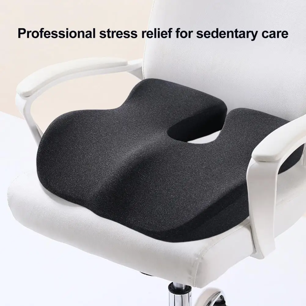 Lower Back Support Cushion Seat Cushion for Tailbone Pain Relief Memory Foam Cushion for Long Sitting Hours Tailbone Pain Relief