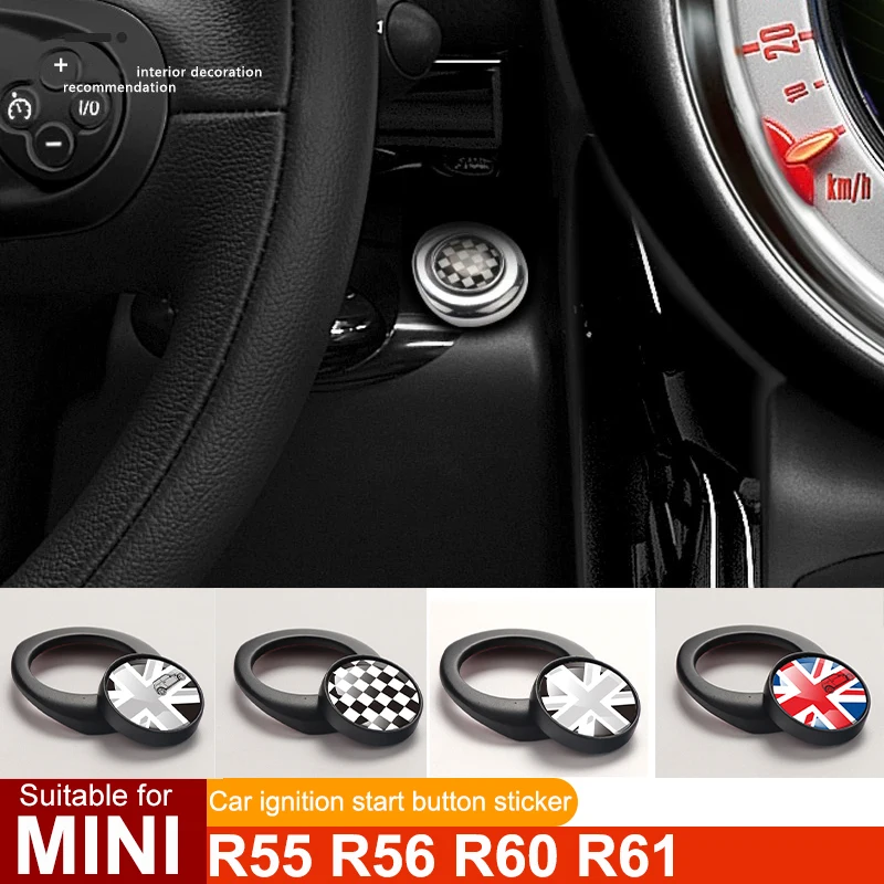 For MINI ONE Cooper S JCW R55 R56 R57 R58 R59 R60 R61 Car Ignition Start Button Decorative Sticker Modification Accessories