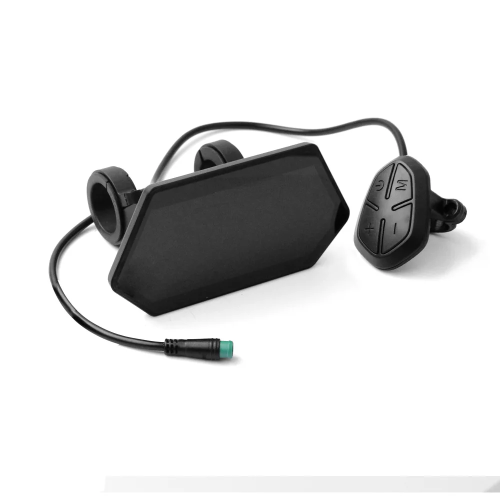 E-Bike UKS6 Intelligentes LCD-Farbbildschirm-Display, 5-polig, SM/wasserdichter Stecker, Mountainbike-Modifikation, E-Scooter-Zubehör