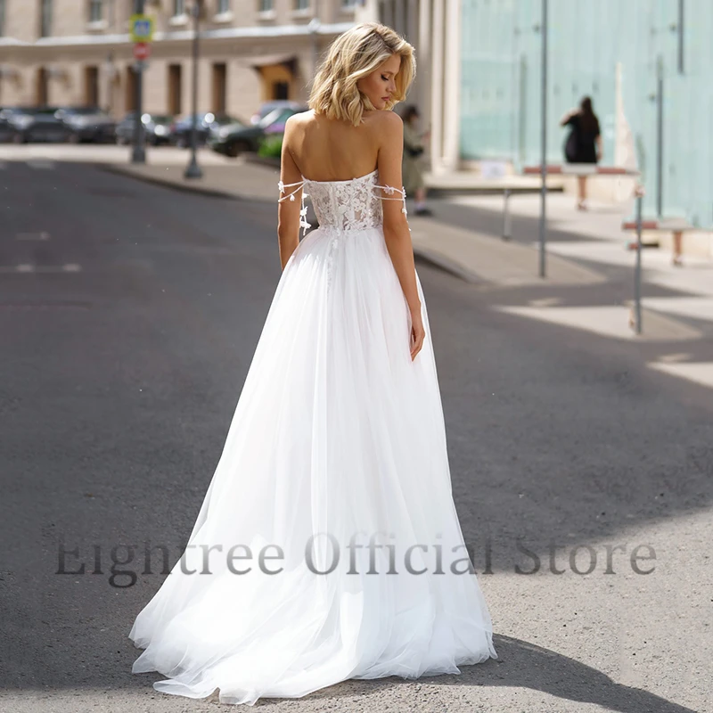 Eightree Elegant 2024 A-Line Wedding Dresses Women Sweetheart Appliques Bridal Dress Boho Beach Wedding Prom Gowns Customized