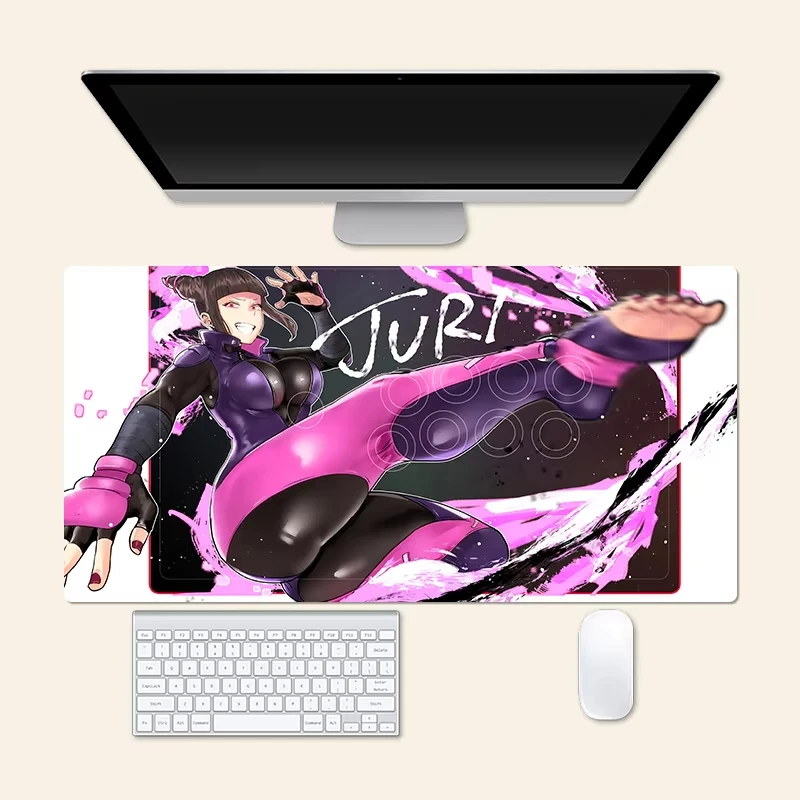 Sexy Han Juri Anime Large Mouse Pad Office Mousepad Creative Game Desk Mat Gift