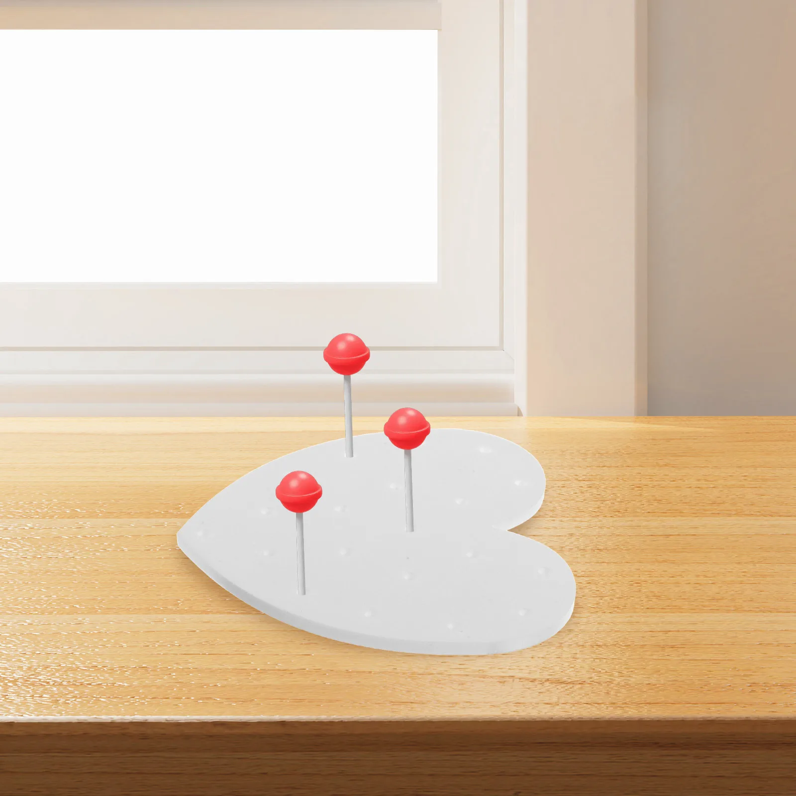 

4Pcs Clear Acrylic Lollipop Stand Elegant Design Multifunctional Candy Holder Space-Saving Stable Desktop Display Accessory