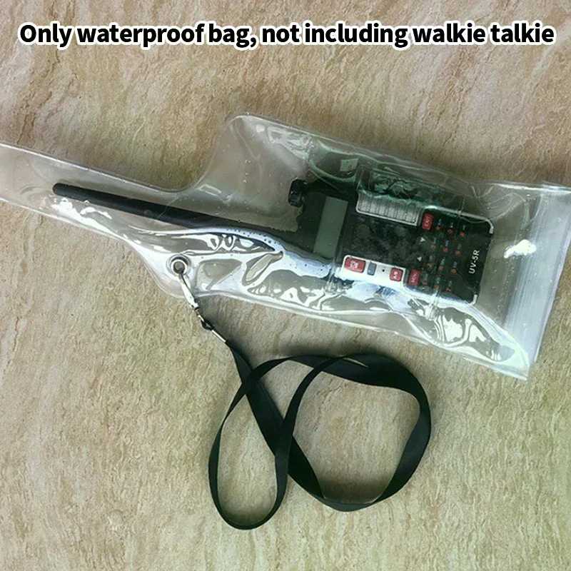 Phone Pouch Portable Waterproof Rainproof Case for  Walkie Talkie Two-way Radios Protector Cover