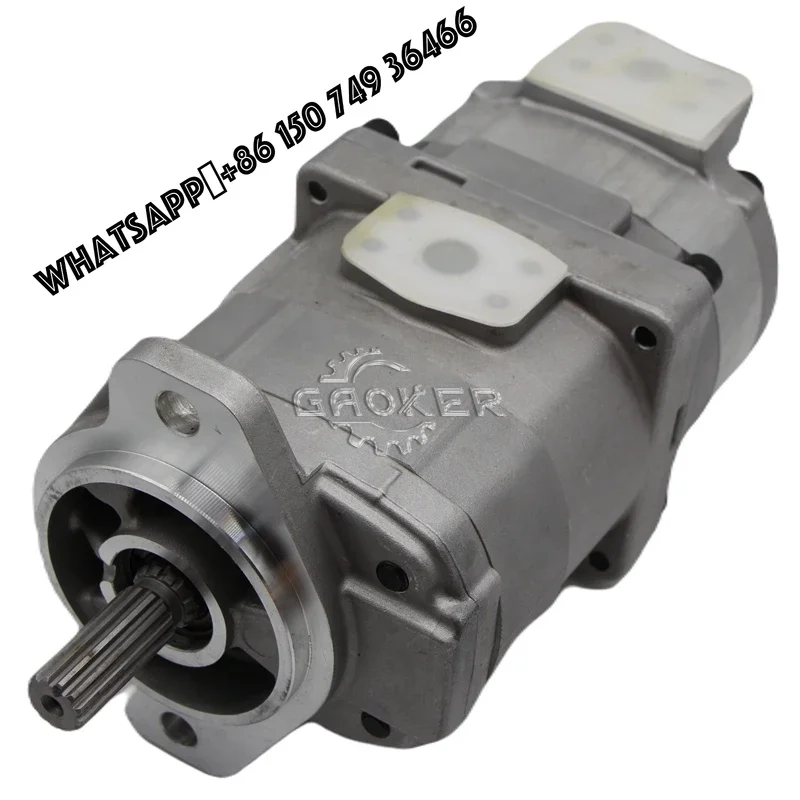 GaoKer PC600LC PC650-7 Excavator Pilot Pump 705-52-21140 High Pressure Double Gear Pump for Komatsu Replacement
