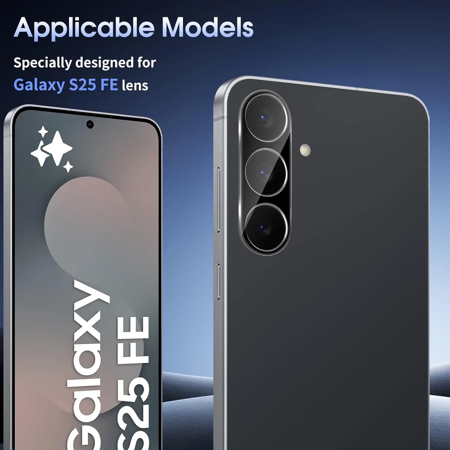 2/4Pcs Pelindung Kamera 9H Untuk Samsung Galaxy S25 FE/S24 FE/S23 FE 5G Film Pelindung Lensa HD