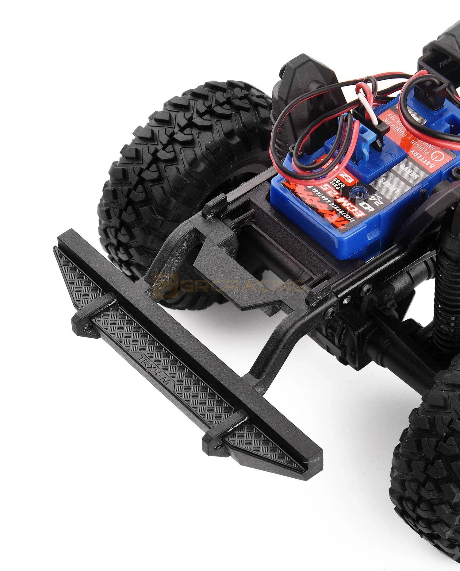 TRX4M 1 Pcs Simulation Metal Rear Bumper Anti-skid Decorative Sheet for 1/18 RC Crawler TRX4-M Defender Upgrade Parts