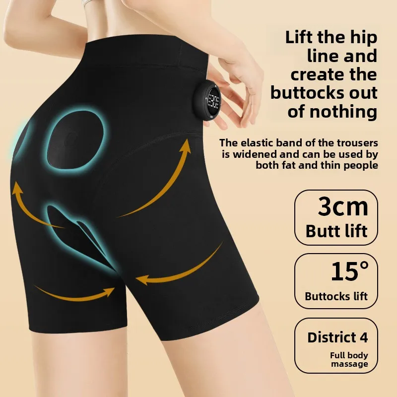 HANRIVERWomen's Toning Pants - 29 Intensity Levels Electronic Muscle Stimulator for Home Gym Yoga Slimming Shapewear