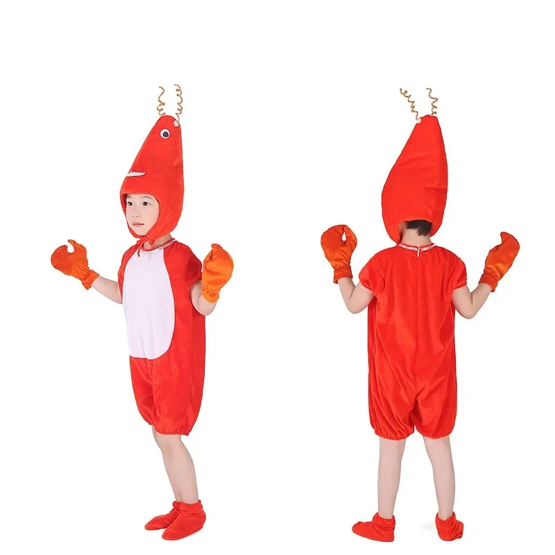 Children's Animal Cosplay Costume Crab Lobster Crocodile Animal Performance Costume Kids Halloween Cartoon Animal Cosplay