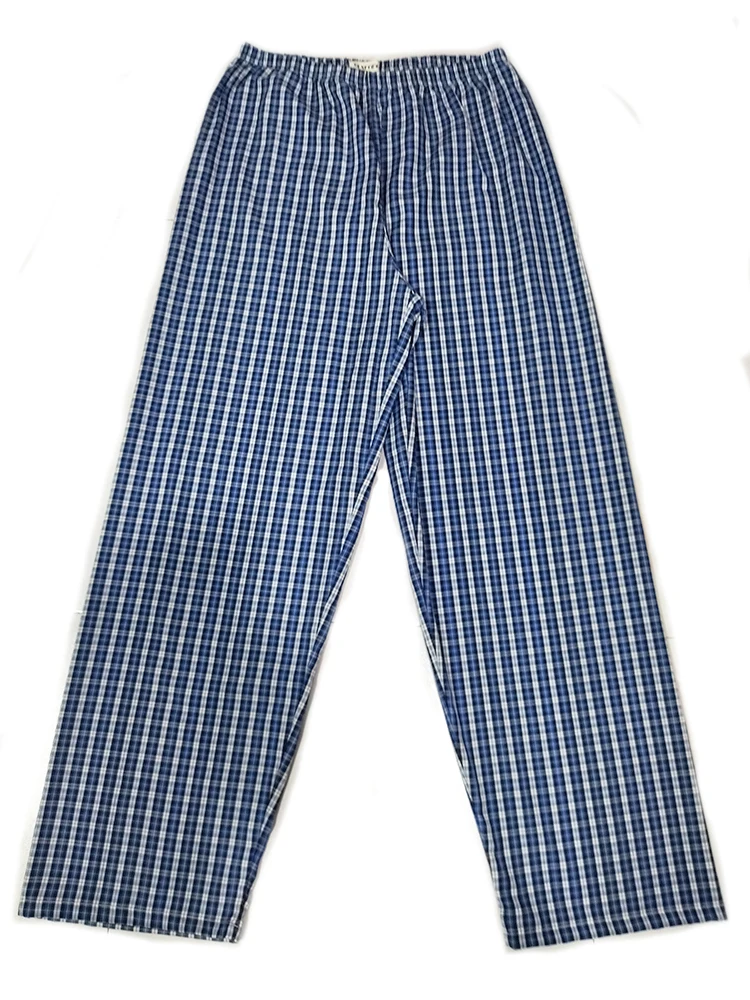 Pijamas de algodón de talla grande para hombre y mujer, pantalones de dormir Unisex, para primavera y verano