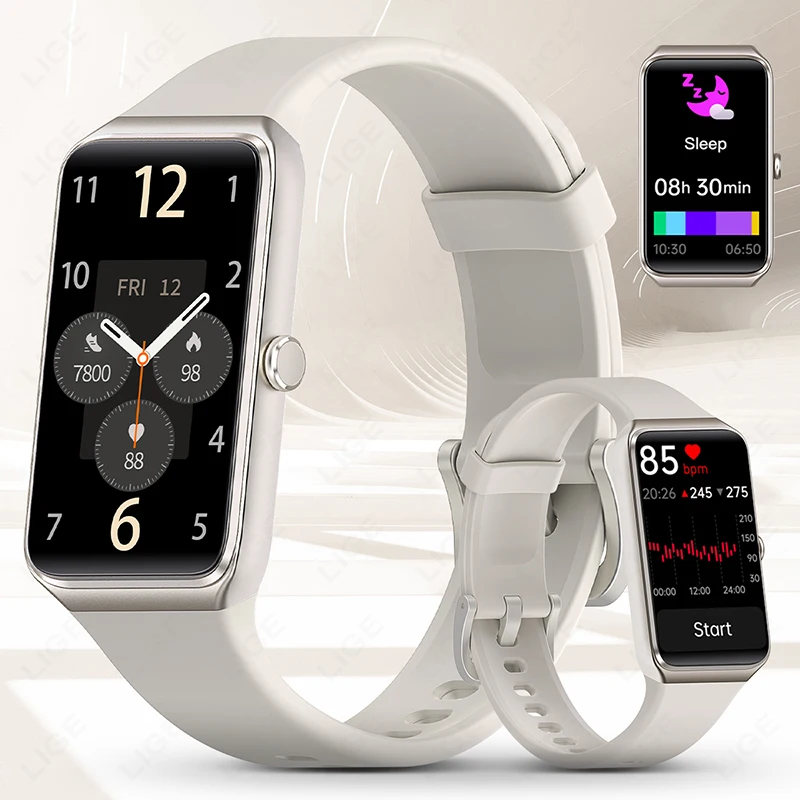 

LIGE Fashion Smart Watch Couple Smart Wristband Men Health Monitor Waterproof Sports Fitness Tracker Smartwatch Woman Bracelet