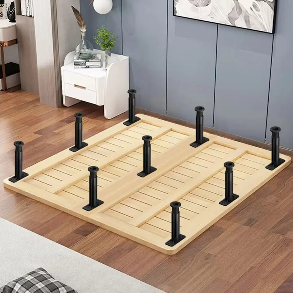 1 pièces Durable 15-35cm pied de lit cadre en T pieds de Base de lit réglables Tube carré pieds de Support dur