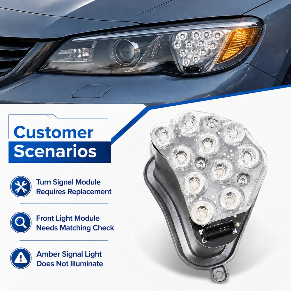 For BMW 5 Series Gran Turismo 2011 2012 2013-2017 LED Turn Signal Light Control Module 63127262833 63127262834 7262833 7262834